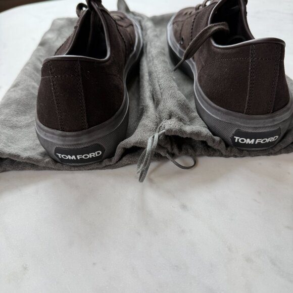 Tom Ford Brown Suede Lace up Sneakers Mens Shoes – Size 10 Style #JO974T - Picture 3 of 6